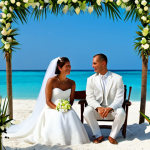 쿠바에서 결혼하는 외국인의 절차 - Beach Wedding Ceremony**

"A joyous Cuban beach wedding ceremony, daytime, clear blue sky, turquoise...