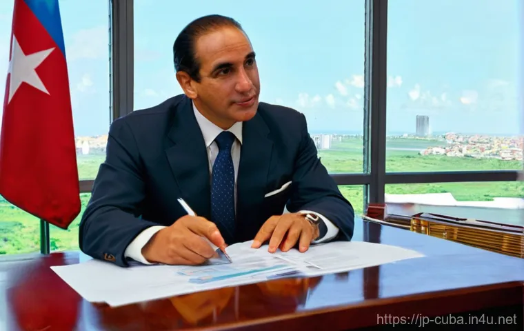 쿠바에서 법률 상담 받는 방법 - **Prompt 1: Legal Consultation in Havana**
    "A professional, well-dressed female foreigner, aged ...